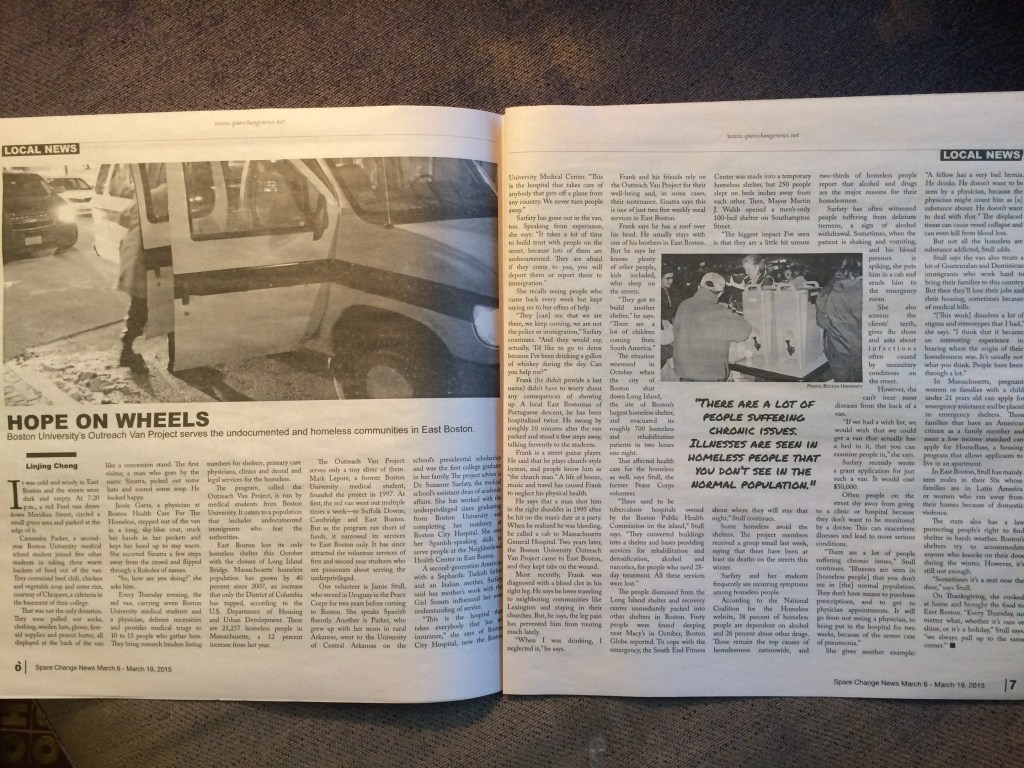 Outreach van serves East Boston undocumented,&nbsp;homeless